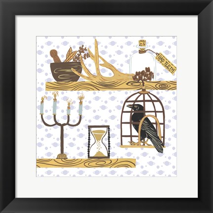 Framed Halloween Prep III Print