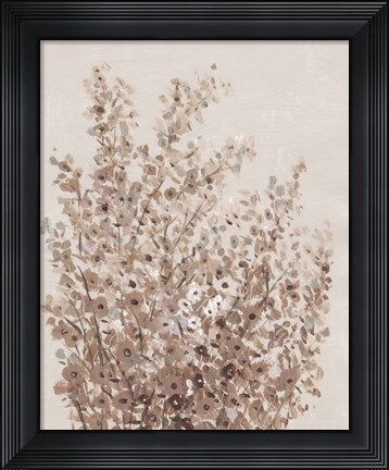 Framed Rustic Wildflowers I Print