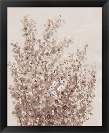 Framed Rustic Wildflowers I Print