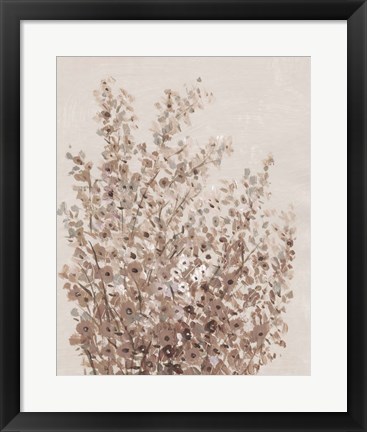 Framed Rustic Wildflowers I Print