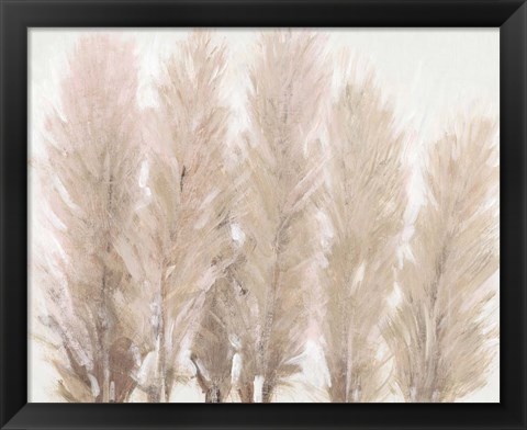 Framed Pampas Grass I Print