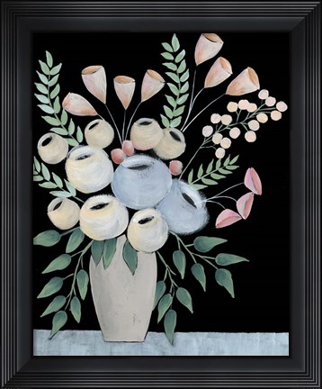 Framed Rosada Floral II Print