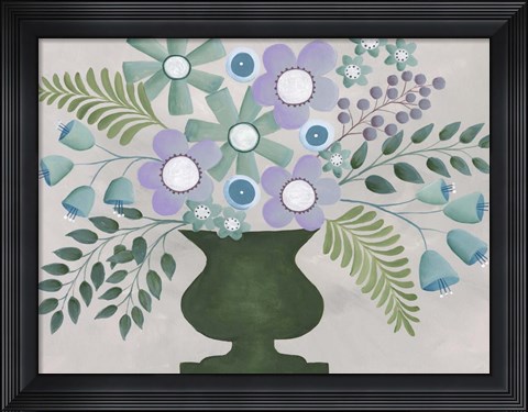 Framed Lavanda Floral I Print
