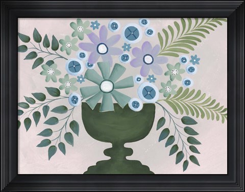 Framed Lavanda Floral II Print