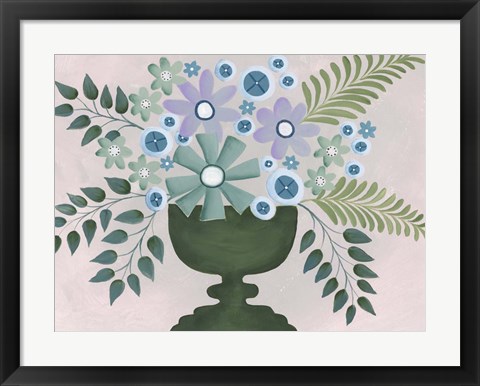 Framed Lavanda Floral II Print