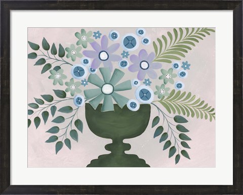 Framed Lavanda Floral II Print