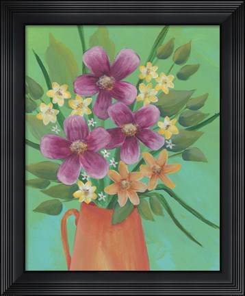 Framed Jubilant Floral II Print