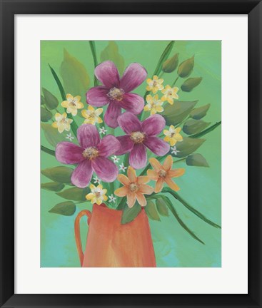 Framed Jubilant Floral II Print