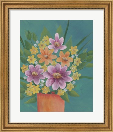Framed Jubilant Floral III Print