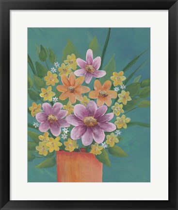 Framed Jubilant Floral III Print