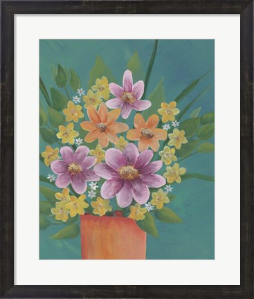 Framed Jubilant Floral III Print