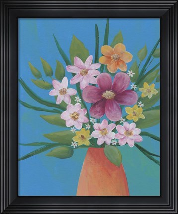 Framed Jubilant Floral IV Print