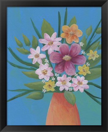 Framed Jubilant Floral IV Print