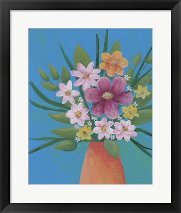 Framed Jubilant Floral IV Print