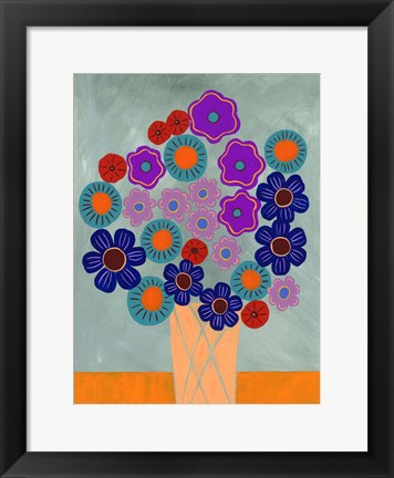 Framed Summer Arrangement II Print