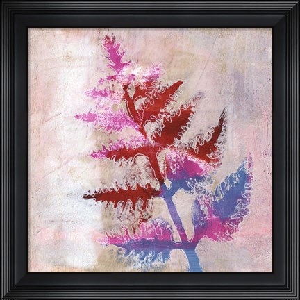 Framed Dappled Fern I Print