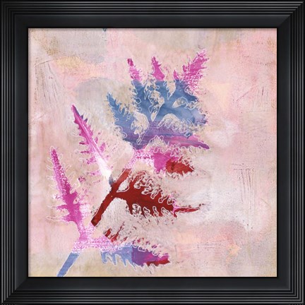 Framed Dappled Fern II Print