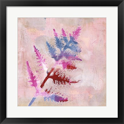 Framed Dappled Fern II Print