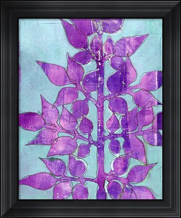 Framed Purple Planta I Print