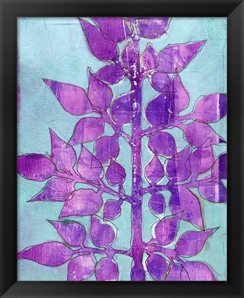 Framed Purple Planta I Print