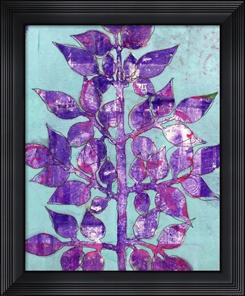 Framed Purple Planta II Print