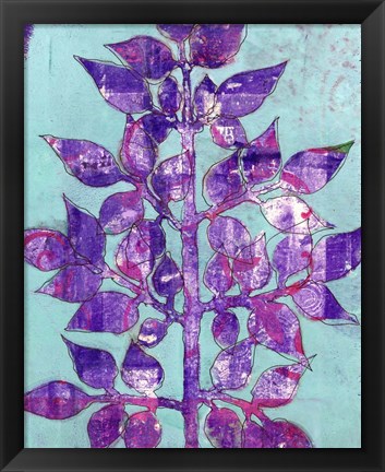 Framed Purple Planta II Print