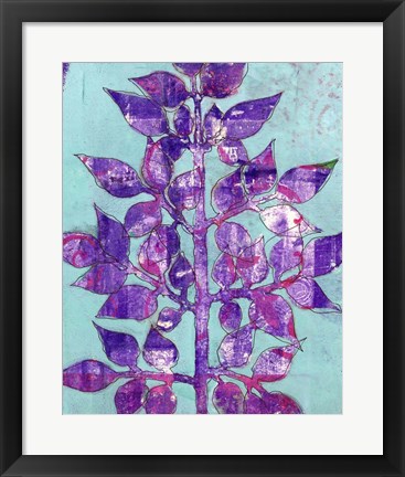 Framed Purple Planta II Print