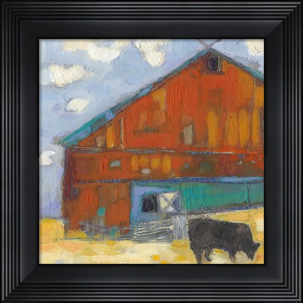 Framed Schullsburg Barn Print