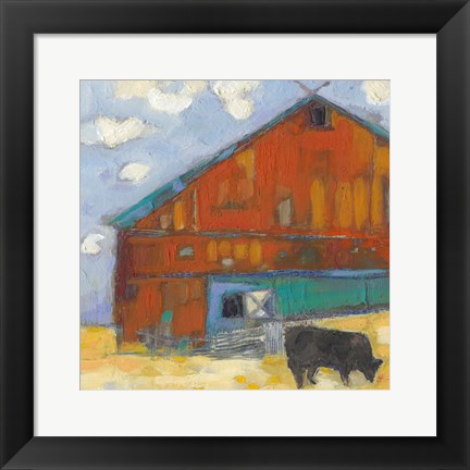 Framed Schullsburg Barn Print