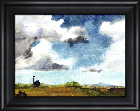 Framed Country Life II Print