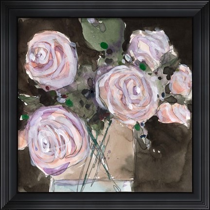 Framed Rose Clippings I Print