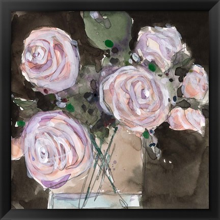 Framed Rose Clippings I Print