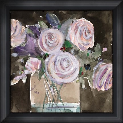 Framed Rose Clippings II Print