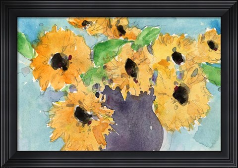 Framed Sunflower Moment I Print