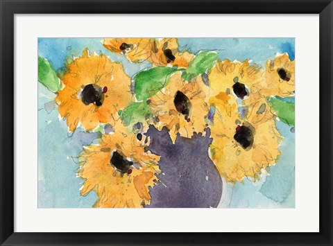 Framed Sunflower Moment I Print