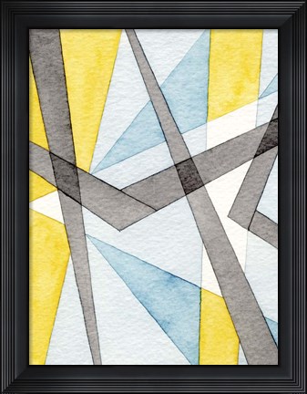 Framed Converging Angles I Print