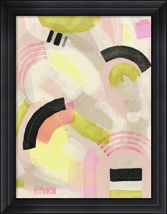 Framed Neon Marks II Print