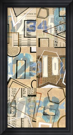Framed Numbers I Print