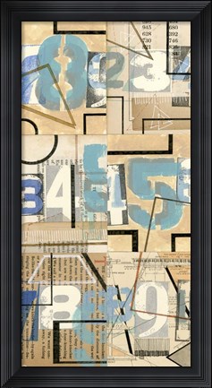 Framed Numbers II Print