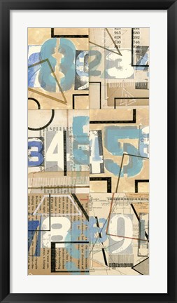 Framed Numbers II Print