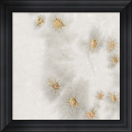Framed Spangled Grey II Print