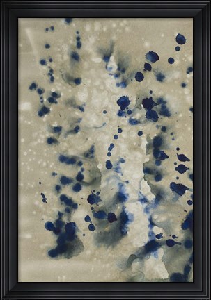 Framed Lapis Merging I Print