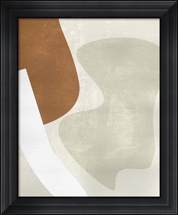 Framed Beige Stucture II Print