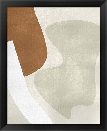 Framed Beige Stucture II Print