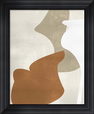 Framed Beige Stucture III Print