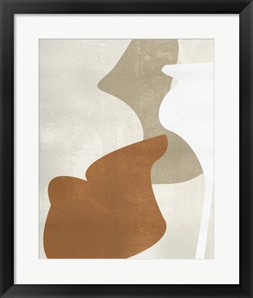 Framed Beige Stucture III Print