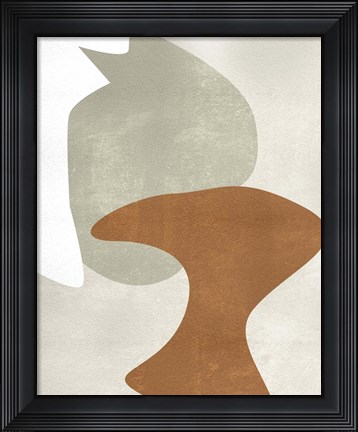 Framed Beige Stucture IV Print