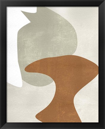 Framed Beige Stucture IV Print