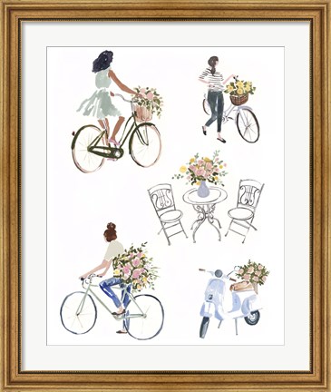 Framed Bring Home Flowers I Print