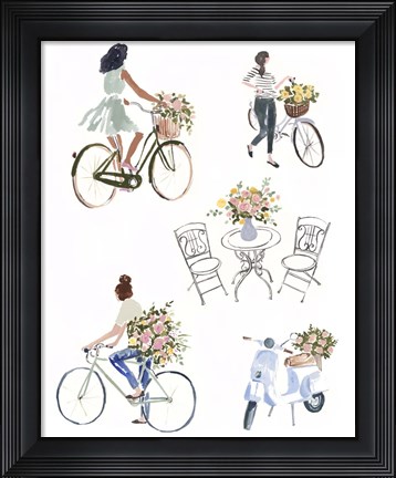 Framed Bring Home Flowers I Print
